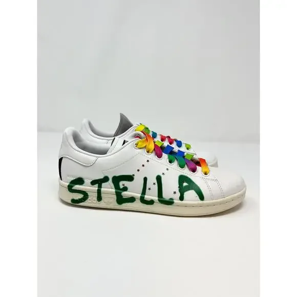 Stella McCartney x Ed Curtis x adidas Originals Stan Smith Classic Sneakers 5.5 - Picture 6 of 13